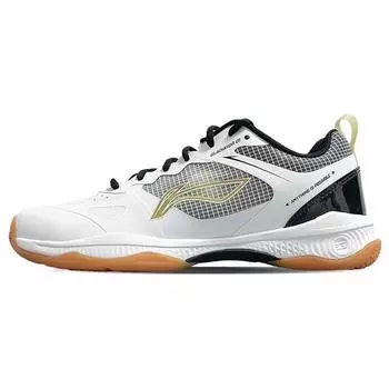 Li Ning Gladiator Удобные нескользящие износостойкие низкие кроссовки для бадминтона унисекс белые черные AYZT011-3 37