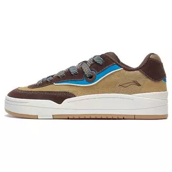 Li Ning GOS 2000 повседневные легкие удобные нескользящие низкие кроссовки для скейтбординга мужские кроссовки коричневые AEPT001-3 41