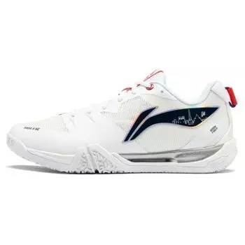 Li-Ning Ground Flying II SE удобные универсальные нескользящие износостойкие низкие кроссовки для бадминтона унисекс белые AYZU001-1 37