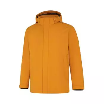 Li Ning Group Purchase Series однотонный кардиган с капюшоном на молнии с длинным рукавом пуховик мужская верхняя одежда мандариново-коричневый AYMU291-7 S