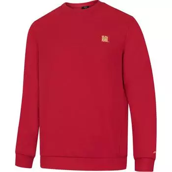 Li Ning Group Purchase Series Удобная повседневная толстовка-пуловер с круглым вырезом унисекс-толстовка Bull-Red AWDTF53-3 XL