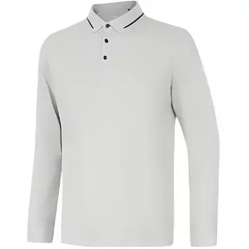 Li Ning Group Purchase Series Удобная рубашка поло с длинным рукавом для мужчин, топы цвета верблюжий-серый APLU207-2 S