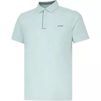 Li Ning Групповая покупка Белая футболка-поло с коротким рукавом Мужские топы APLU797-3 L