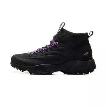 Li Ning High Comfortable Universal Trendy Outdoor Non-Slip Wear Resistance High Top Treking Shoes Unisex Treking Shoes Black AHCU059-2 40