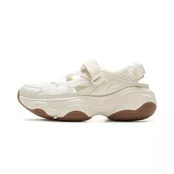 Li-Ning Honey Trendy Comfortable Non-Slip Breathable Creek Shoes Women Shoes White AGUV018-1 39