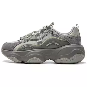 Li Ning Honey V2 Модные Удобные Нескользящие Прочные Низкие Повседневные Кроссовки Женские Повседневные Кроссовки Серый AGCU414-2 36