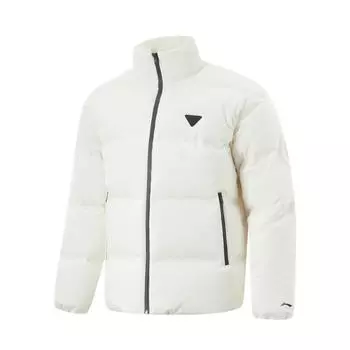 Li Ning Hot Pot Down Jacket Series Водонепроницаемая дальняя инфракрасная теплая свободная спортивная удобная пуховая куртка мужская куртка Off-White AYMU245-1 S