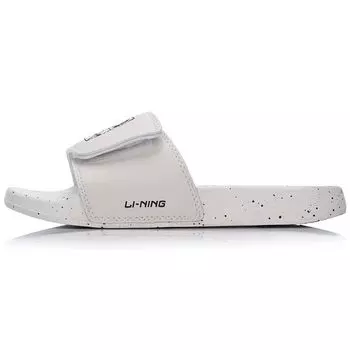 Li Ning Hot универсальные повседневные износостойкие нескользящие сандалии-слайды женская обувь белый черный AGAM014-1 35
