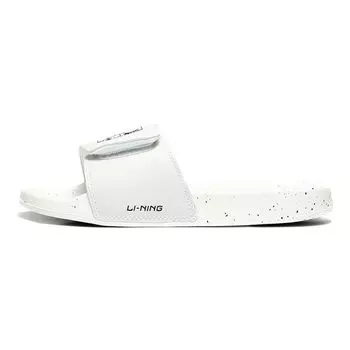 Li Ning Hot Velcro Silent Slide Сандалии женские сандалии белые AGAQ026-1 35