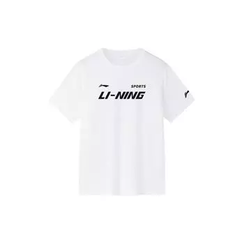 Li-Ning Ice Feeling Quick-Dry Moisture-Wicking Breathable Short Sleeve T-Shirt Unisex Tops ATSU877-1-W+TPU03-2 L