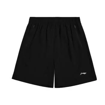 Li-Ning Ice Silk Breathable Quick-Dry Running Shorts Unisex Shorts Black AQWS-9#W S