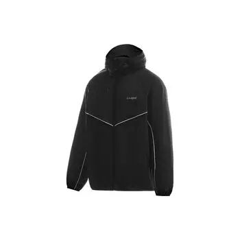 Li Ning Ice Silk Cooling Technology Ультратонкая дышащая цветная мягкая оболочка с защитой от солнца для улицы Мужская верхняя одежда Черный AFDU675-4 XXL