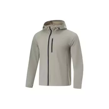 Li Ning Ice Smooth Cool Technology Защита от ультрафиолета Дышащая велоспорт Альпинизм Открытый Soft Shell UPF50+ Защита от солнца Куртка мужская куртка серая AWDU823-1 M