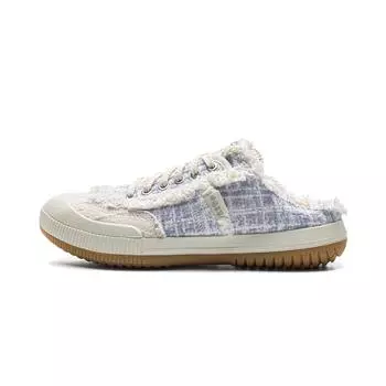 Li Ning Infinity Mule Удобные Универсальные Резиновая Подошва Износостойкие Нескользящие Шлепанцы с Закрытым Носком Женские шлепанцы Ванильно-Белый AZSV018-6 36