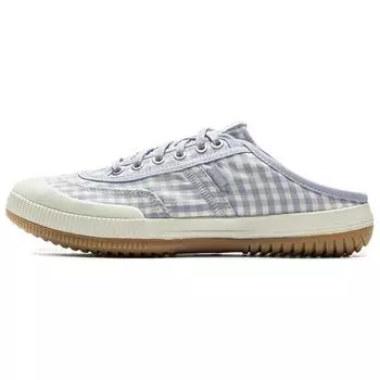 Li Ning Infinity Mules Удобные Универсальные Нескользящие Износостойкие Устойчивые к запаху Шлепанцы с закрытым носком Женские шлепанцы Белый Синий AZSV018-3 36