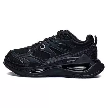 Li Ning Infinity Удобные Универсальные Прочные Дышащие Низкие Повседневные Туфли Мужские Повседневные Туфли Черные AZGT003-4 44