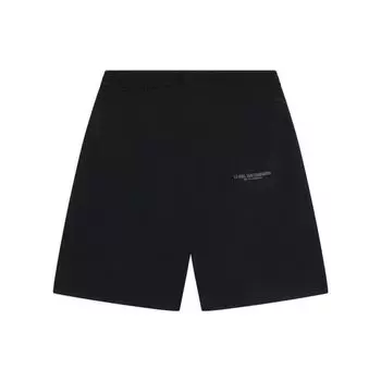 Li-Ning Джеки Чан, серия кунг-фу, однотонные шорты с логотипом и эластичной резинкой на талии, мужские шорты черного цвета AKSSA69-1 S