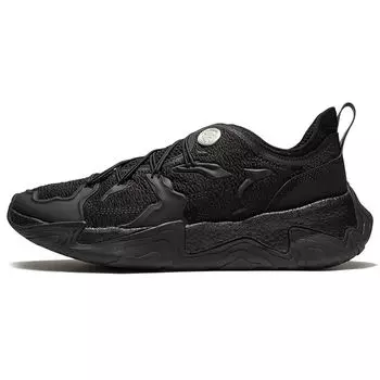 Li Ning Jackie Chan Series модные легкие высокие низкие спортивные повседневные туфли мужские кроссовки черные AGLS075-1 41
