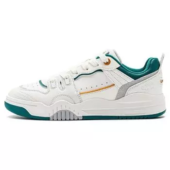 Li Ning Jiang Yue нескользящие износостойкие легкие низкие кроссовки для скейтбординга женские кроссовки для скейтбординга белые зеленые AGCT294-2 36