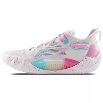 Li-Ning Jimmy Butler 1 Miami белые мужские кроссовки розовые голубые ABAS051-17 46