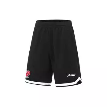 Li Ning Jimmy Butler быстросохнущие прохладные эластичные спортивные баскетбольные шорты мужские шорты черные белые AAPU209-3 S