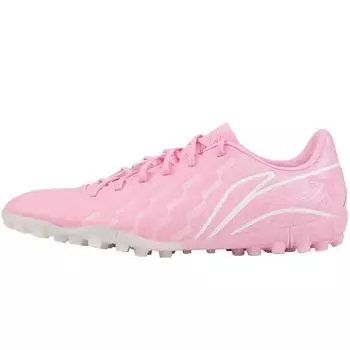 Li Ning Jin 1.5 Fashion Comfortable TF (Резиновые шипы) Футбольные бутсы с искусственным покрытием, нескользящие, износостойкие, мужские, розовые, белые, YSTU043-2 38