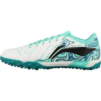 Li Ning Jin 2 Pro Удобные Модные TF (Резиновые шипы) Искусственный газон Нескользящие Износостойкие Футбольные бутсы Унисекс Футбольные бутсы Бело-зеленые YSTV001-3 41