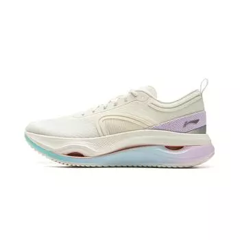 Li Ning Jing Hong Sports Удобная амортизация Отскок Низкий верх Тренировочные Кроссовки для бега Женские кроссовки Молочно-белый ARHV002-23 39