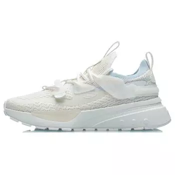 Li-Ning Jizhu Trendy Casual Shock Absorbing Airproof Non-Slip Running Shoes Women Sneakers Cloud-White AGLR190-2 35