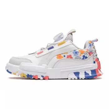Li Ning Journey 2.0 Низкие спортивные повседневные кроссовки детские кроссовки белые серые камуфляжные YKCS108-2 36