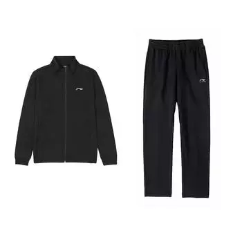 Li Ning кардиган с капюшоном куртка повседневный спортивный костюм унисекс костюм AWDUA35-1+AKLUA01-1 S