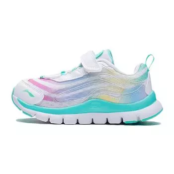 Li Ning Kids Aurora Skywalker нескользящая повседневная обувь детская обувь белый зеленый YKNR104-62 26