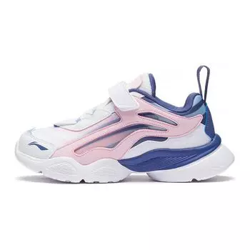 Li Ning Kids Big Aurora Sports Trend повседневная обувь с низким верхом Детская повседневная обувь белого цвета YKCQ274-74 33