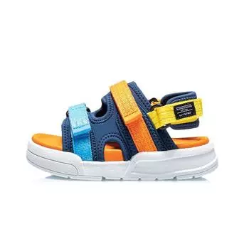 Li Ning Kids Coca Sports Sandals Детские сандалии Синие Оранжевые YKKR008-3 31