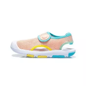 Li Ning Kids дышащие нескользящие прочные сандалии детские сандалии оранжево-желтые YKKR010-4 26