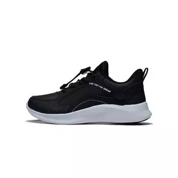 Li Ning Kids Fashion Trend Амортизирующая дышащая повседневная обувь Детская повседневная обувь черного цвета YKCU240-11 33