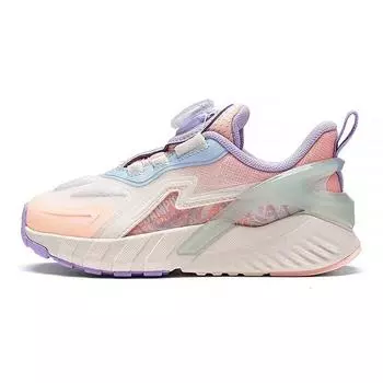 Li Ning Kids Flash Shadow Удобная нескользящая амортизирующая износостойкая повседневная обувь Детская повседневная обувь Серо-белая YKNS116-2 26