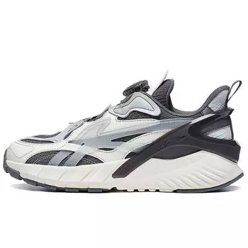 Li Ning Kids Flash Shadow Удобная Универсальная Нескользящая Прочная Повседневная Обувь Детские Кроссовки Белый Серый YKCT086-7 31
