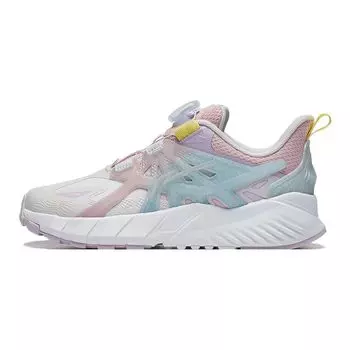 Li Ning Kids Flash Shadow V6 Удобные амортизирующие прочные повседневные туфли с низким верхом Детские повседневные туфли белого и розового цвета YKCT134-4 34
