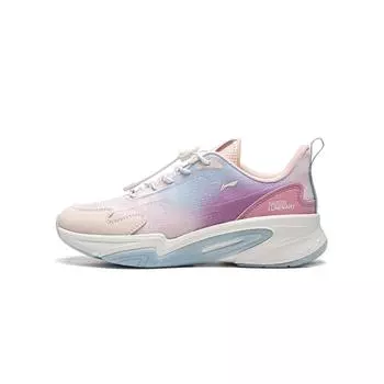 Li Ning Kids Gradient Low Top Casual Shoes Kids Casual Shoes Pink YKCU110-4 35