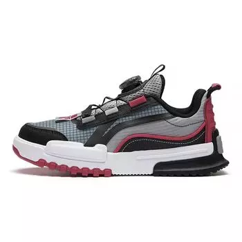 Li Ning Kids Journey 2.0 Low Удобная универсальная повседневная обувь Детская повседневная обувь Черный Красный YKCS108-5 37