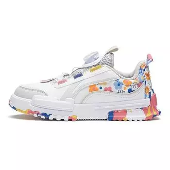 Li Ning Kids Journey 2.0 Low Удобная универсальная повседневная обувь Детская повседневная обувь белого цвета YKCS108-12 36