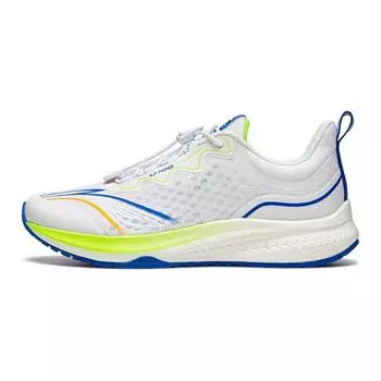 Li Ning Kids Light Leap 1.0 модные удобные низкие кроссовки для бега детские кроссовки белые синие YKFU076-5 32