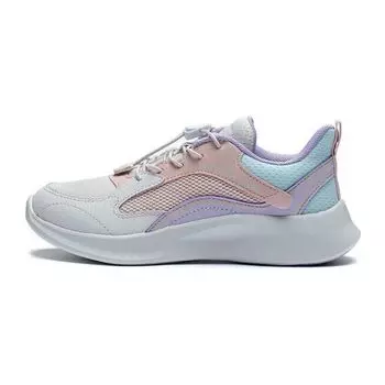 Li Ning Kids Lingyue 3.0 нескользящая износостойкая повседневная обувь детская повседневная обувь белого, синего и фиолетового цветов YKCT032-4 33