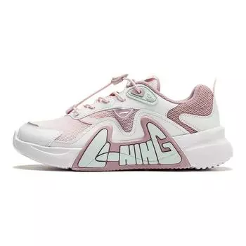 Li Ning Kids LN 90 Fly V3 синтетическая кожа ткань удобная модная универсальная нескользящая износостойкая повседневная обувь с низким верхом YKCU066-2 34