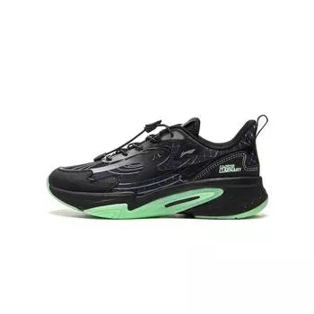 Li Ning Kids Logo Letter Low Top Casual Shoes Kids Casual Shoes Black YKCU110-1 31