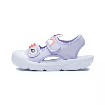 Li Ning Kids Monster Low Top повседневные спортивные сандалии Детские сандалии Фиолетовый YKKS012-4 29