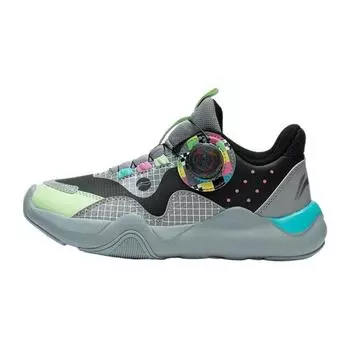 Li Ning Kids прочная дышащая легкая повседневная обувь детская обувь серая YKCS176-13 39