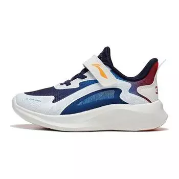 Li Ning Kids прочная дышащая повседневная обувь детская обувь белого, синего и красного цветов YKNT058-9 25