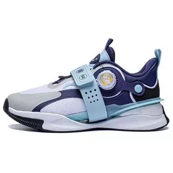 Li Ning Kids Rush Shadow Легкая амортизирующая повседневная обувь с цветными блоками Детская повседневная обувь Белый Синий Зеленый YKCT002-1 31